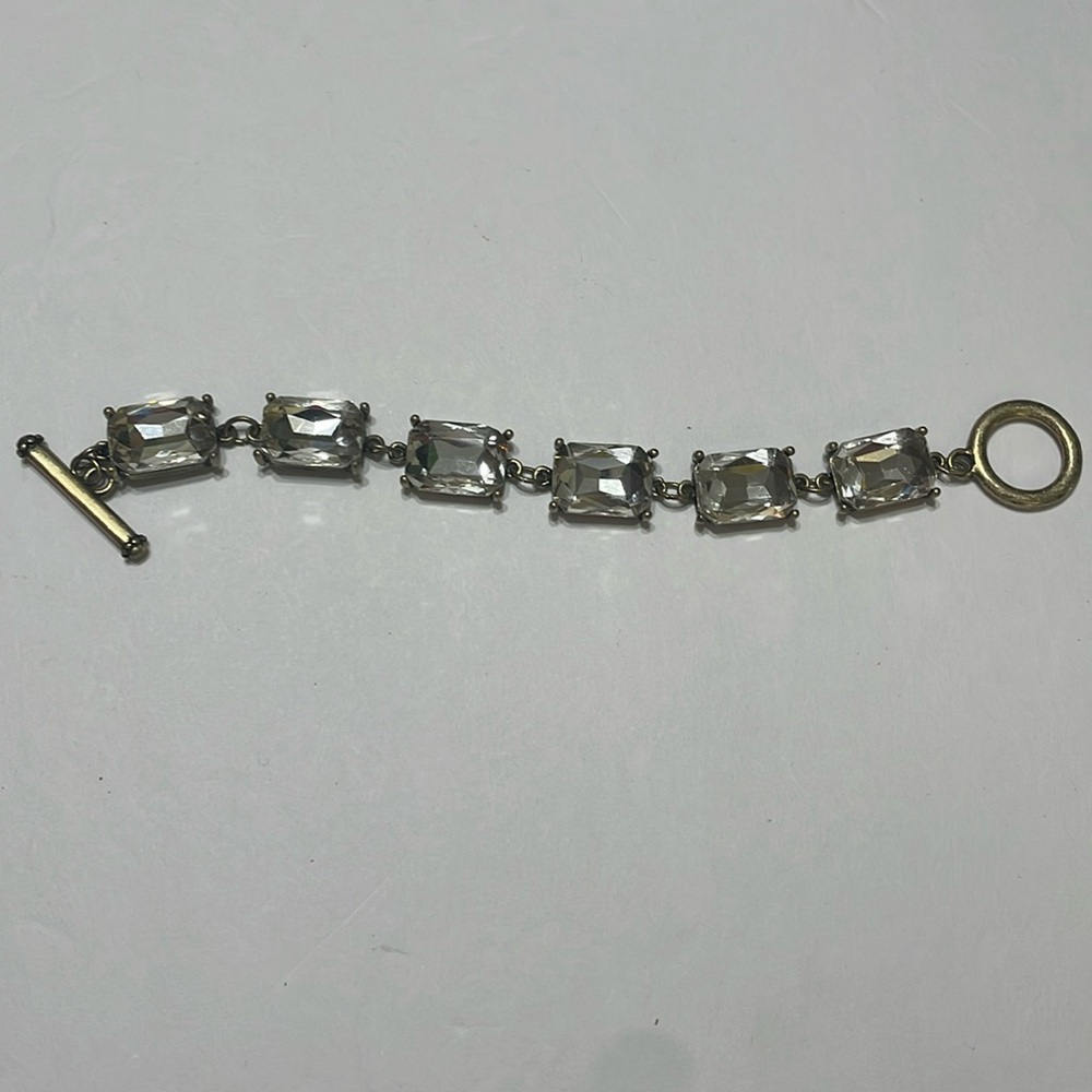 Goldstone rhinestone bracelet